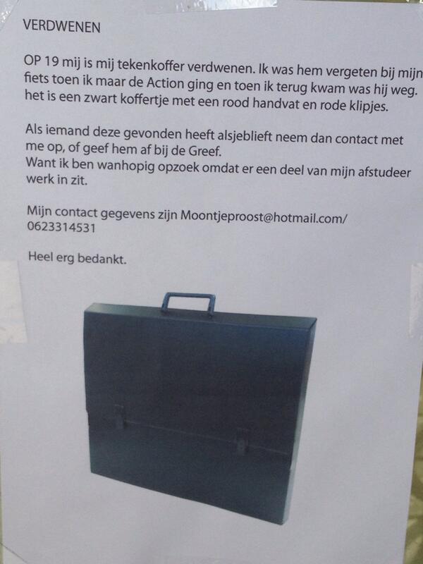 anouktweets's tweet photo. Wie heeft deze tekenkoffer gezien? #breda #verloren #gevonden? http://t.co/mapjlm244Y