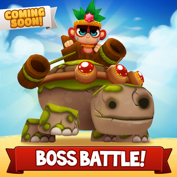 MilkCapStudios's tweet photo. New Boss Battle coming this week! Oh yes, it's a Baby Monkey riding on a tortoise! http://t.co/JLteYtA2Xs