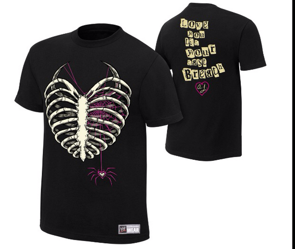 TheAJMendez's tweet image. New Authentic Tee available now here: shop.wwe.com/AJ-Lee/ajlee,d…  Woot.