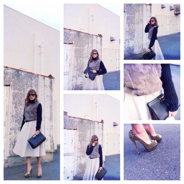 rola_fashion's tweet photo. Knit.M.S.G.M
Skirt.H&amp;M
Bag.Marc Jacobs
Heels.Christian Louboutin

2013/11/14 http://t.co/9cVPZ64kII