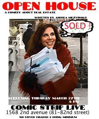 AndreaMezvinsky's tweet photo. COME OUT NEW YORK CITY TO SEE THE PREMIERE SCREENING OF "OPEN HOUSE" AT COMIC STRIP LIVE @ 8PM!! http://t.co/5gDKfIMrNM