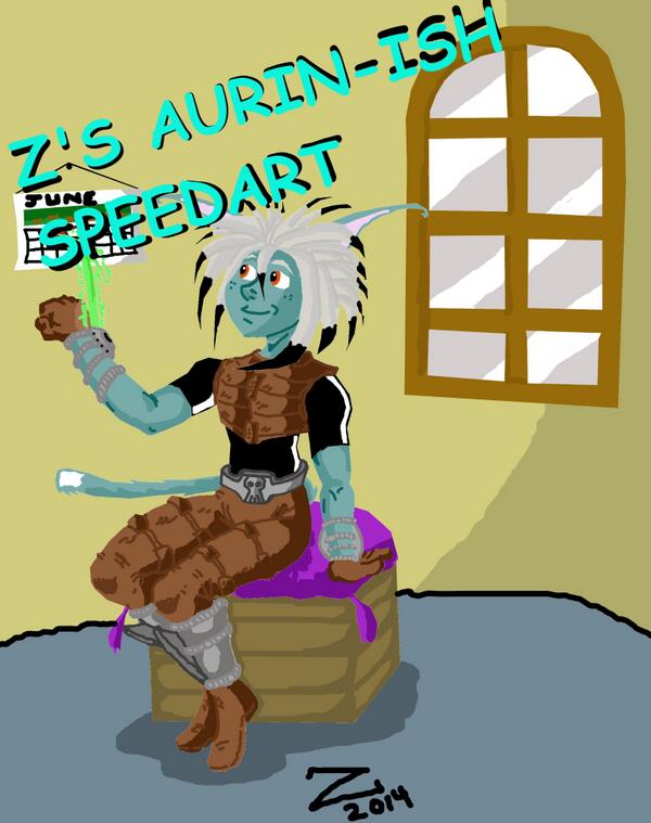 Protostartopia's tweet image. After some weekend tech difficulties(Chuas) Z&apos;s #WildStar Speedart is up! protostartopia.blogspot.com/2014/03/zs-aur…