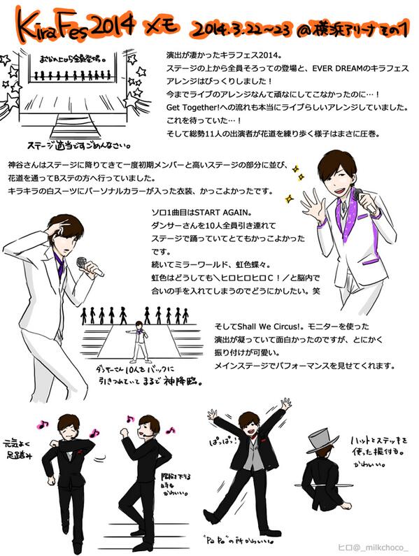 キラフェス2014レポ…というかメモその1。覚書なのでとんでもなく汚いですごめんなさい。 