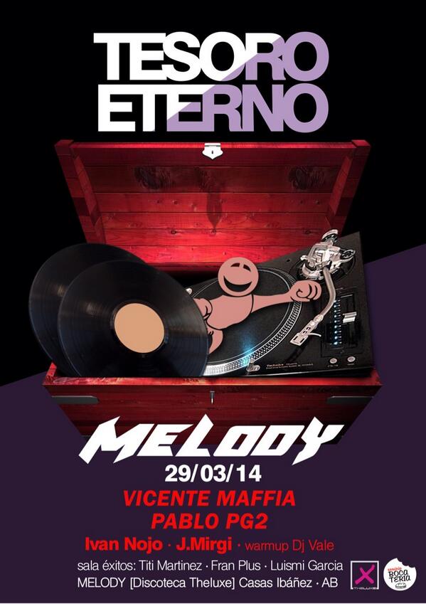 Theluxedisco's tweet photo. Este fin de semana Tesoro Eterno Melody &amp; Victor Enguidanos
@MirgiMusic @Victorerubio @vicentemafia @Dj_PG2 @IvanNojo http://t.co/SWjHdazsV3