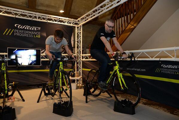 cyclingplus's tweet photo. And CP Rob and Paul really 'enjoyed' their @WilierPPL Power Test! #cpweekender http://t.co/88WCpWoUI8