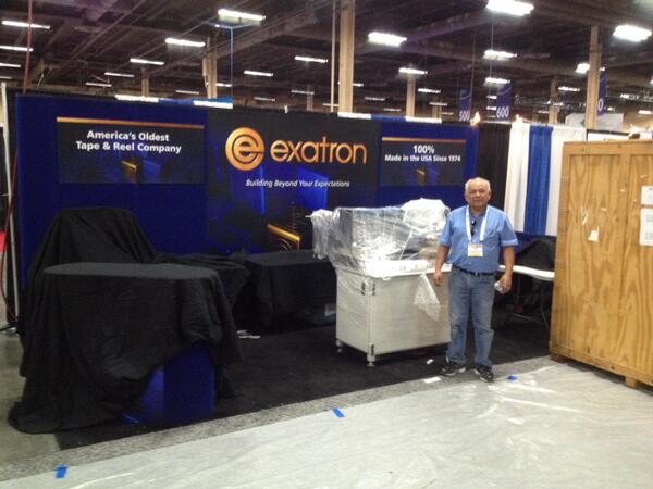 IPC/APEX set up has begun, visit Exatron in Booth #1034 March 25-27