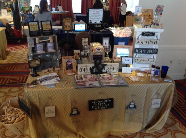 JOSpiceCompany's tweet photo. Not too late to come join us for some #dazzlingdetails @weddingbazaar Hotel Monaco Baltimore 4-8! Look at our booth! http://t.co/c5I3NHnXwM