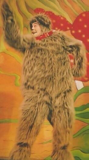 GaskellJa's tweet image. Dog in mother goose library theatre company