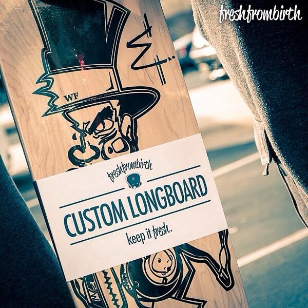 freshfrombirth's tweet photo. #FreshFromBirth x #MomentumCrew custom longboard collaboration & cool *ish #KeepItFresh http://t.co/3nT6XcPTxg