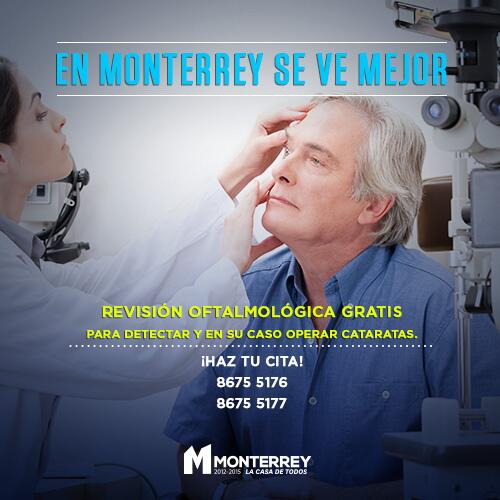 marellanesc's tweet photo. En Monterrey brindamos atención oftalmológica para detectar y atender problemas de cataratas. Haz tu cita 8675-5176 http://t.co/6s1GsVzPRY