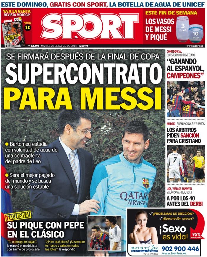 Ramos y su Banda on Twitter "PoRTada Martes sport