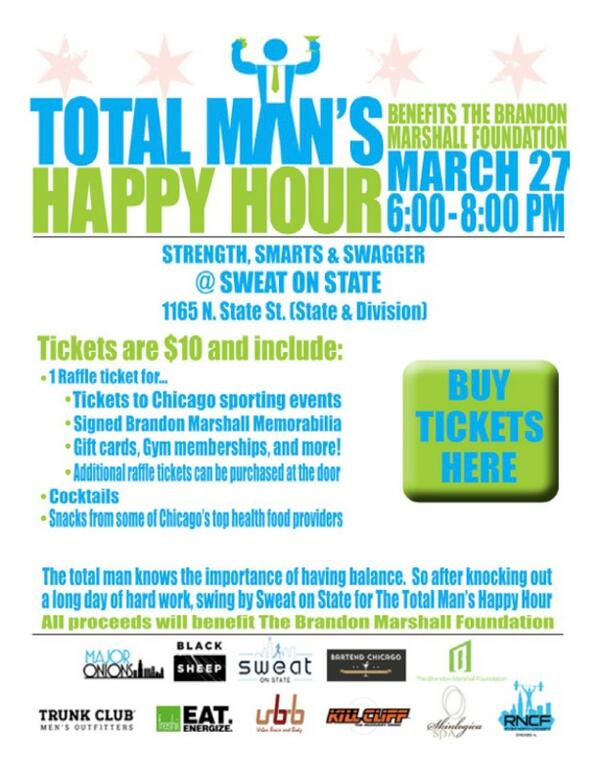 shannoncason's tweet image. This Thursday...The Total Man's Happy Hour at @sweatchicago with @UBBNet - 4 good cause! Tix: eventbrite.com/e/the-total-ma…