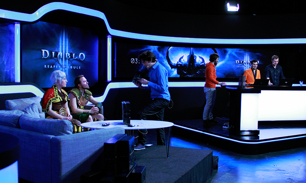 DreamHack's tweet photo. Sneakpeak of the Studio during Rehearsals. Tune in 22.00 CET! http://t.co/aAmE971b0d #D3RoS #D3RoSLaunch http://t.co/jCAwRFAoCM