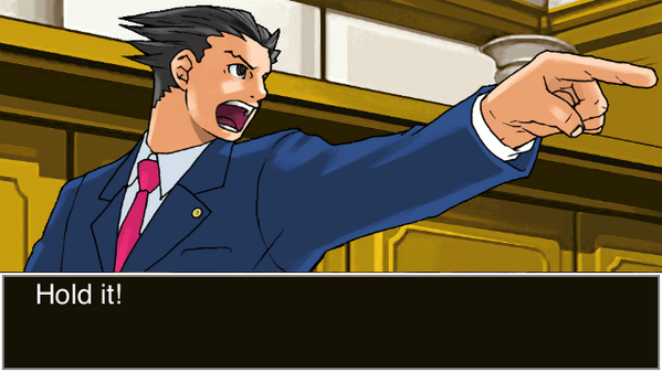 puello8asissy's tweet photo. Today's been a pretty "Hold it!"-filled day. 
Care to join me in an "Objection!"?http://t.co/1oySyOhxCQ #aceattorneyt http://t.co/O4kbfF4tvr