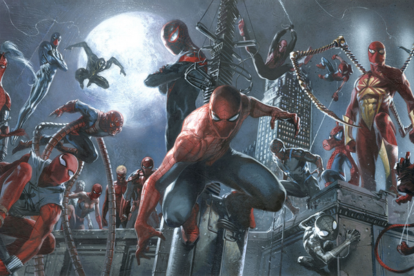 comicsalliance's tweet photo. Marvel Announces ‘Spider-Verse,’ An Event That Will Feature ‘Every Spider-Man Ever’  http://t.co/pkySeDHJvu http://t.co/xAv04cwGbh