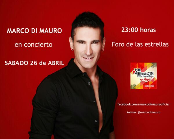 marcodimauro's tweet photo. L@s espero sabado 26 d abril en el foro de las estrellas en la feria de Aguascalientes @FeriadeTodos @ferianacionales http://t.co/yIWIeZpms1