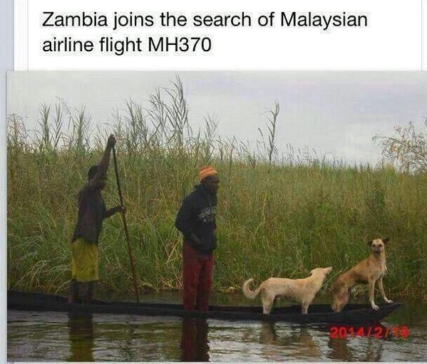 Zambia joins in the search for the MH370😀