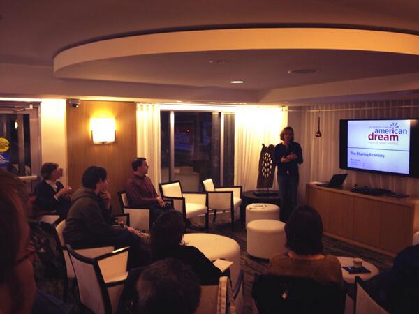 SilSprGreen's tweet photo. Mary Murphy of @newdream on The Sharing Economy @blairapartments #SSGreentalk http://t.co/0cNTMv9IuZ