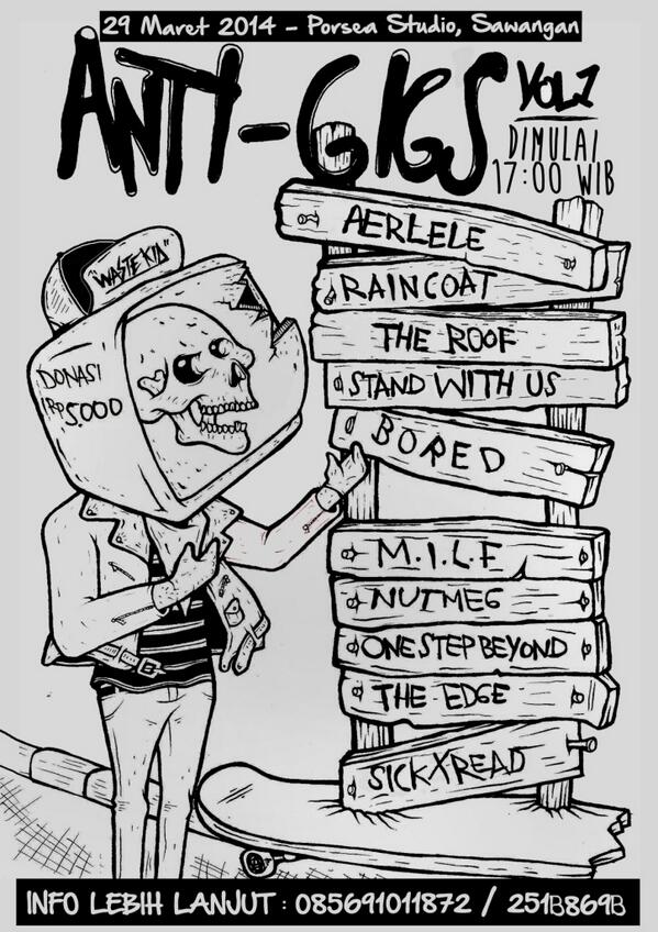 'ANTI-GIGS volum1' 29 Maret 2014 - Porsea Studio | 4 Hari lagi pren, siapin uang goceng buat nonton dan goyang bareng