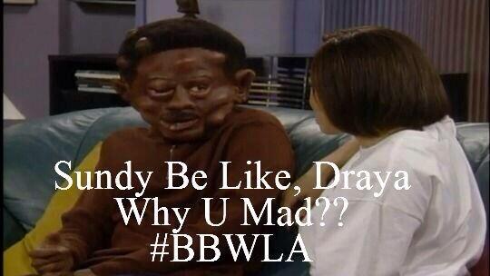 Bossip's tweet image. #SundyBeLike #BBWLA