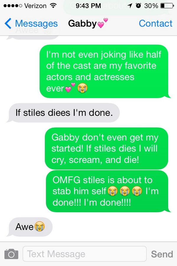AlyssaSuzannne_'s tweet photo. #TheDevineMove OMG in about to cry! @MTVteenwolf why are you doing this!?😭💕 http://t.co/xUGu4P4Z37