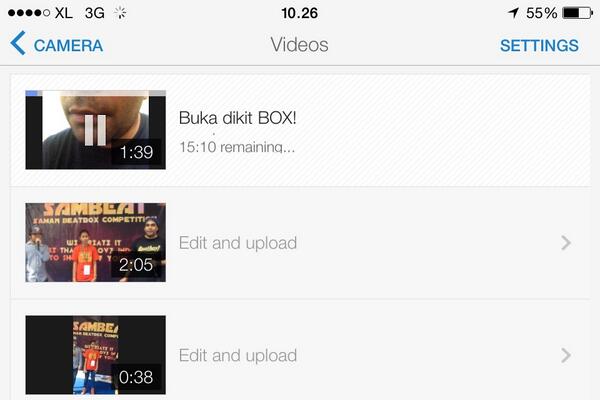 Uploading "Buka dikit BOX!"