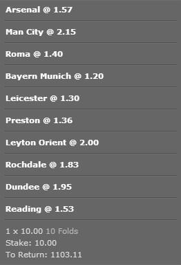 _RookieInvestor's tweet image. Retweet! I will personally Mail £200 to one of my followers if this Acca Lands!Place your bet &amp;gt;bit.ly/1hNvIaN
