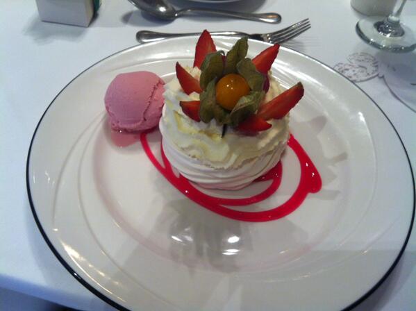 Mini Pavlova dessert <a href="/LochsideH/">Lochside Hotel & Spa</a> #Ayrshire