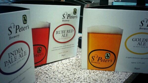 GraniteRockBrew's tweet image. Smashing new box kits in stock by @StPetersBrewery - #IPA, #RubyRedAle and a lovely #GoldenAle. No sugar required!