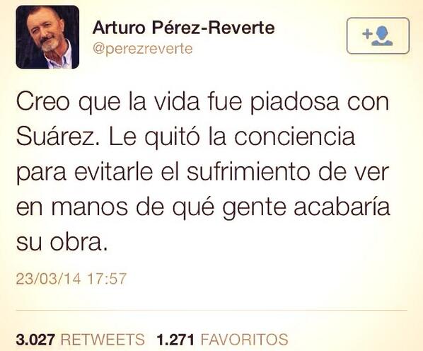 Mar_MarFlores's tweet photo. #RE Tweet @perezreverte http://t.co/cdfA0tRQEA
