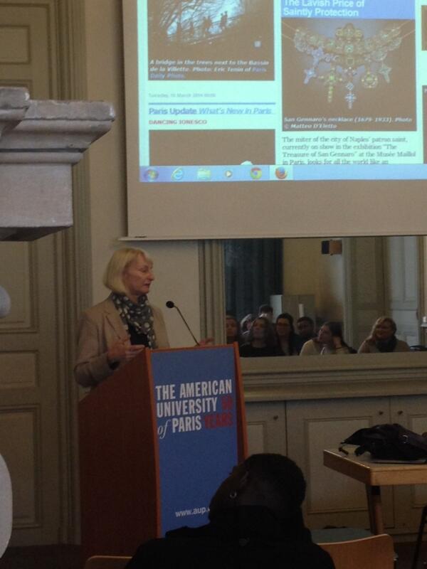 DrTonieshaT's tweet image. Heidi Ellison Editor for Paris Update is our next speaker for #PVIMS2014 paris-update.com/fr/index.php