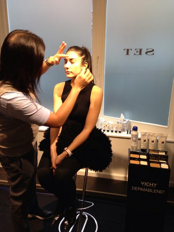 VichyUK's tweet photo. The marvellous @KennethSoh demonstrating our new Dermablend products #beskinconfident http://t.co/01NMyOvwRw