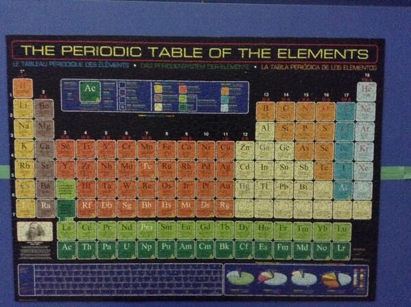 DIS_Science's tweet photo. This is what the Science staff do out of school hours. #periodictablepuzzle http://t.co/k5QWoSfcwi