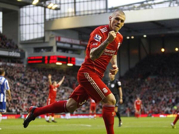 Martin Škrtel has scored more goals (6) than Fernando Torres (4) in the Premier League this season.