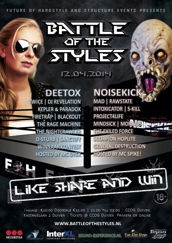 BattleStyles's tweet image. Volg ons en win 2 kaarten voor #battleofthestyles