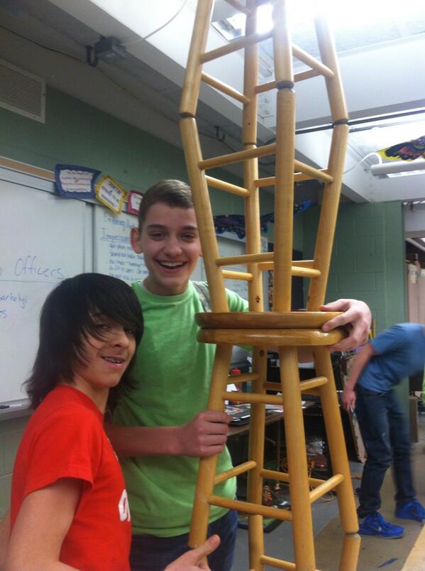 CoreyDaydream's tweet photo. : @daniel_czech28 &amp; @xDARROWx
are at again

#ChairStacking http://t.co/eKW6TlW3io