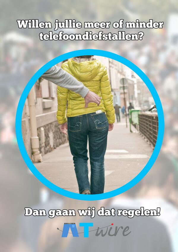 AT_wire's tweet image. Willen jullie meer of minder telefoondiefstallen? #actueel