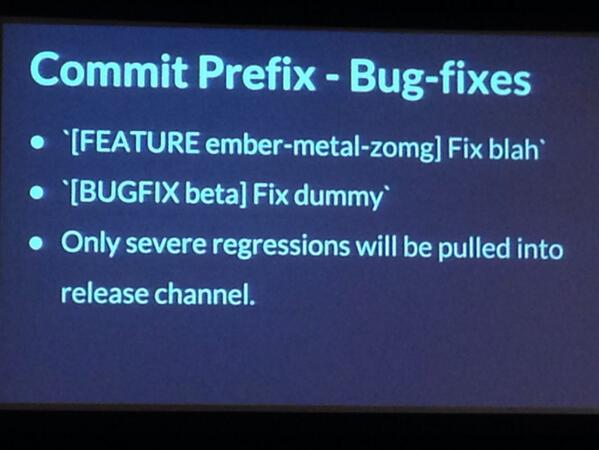 Ember.js commit prefixes