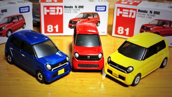パンドラ トミカ改造 Honda N One のイエローを模して再塗装しました 細部塗装に加えホイール交換とローダウンです 今度はパテでスポイラー付けよっかな Http T Co L0iqcngkuy Twitter