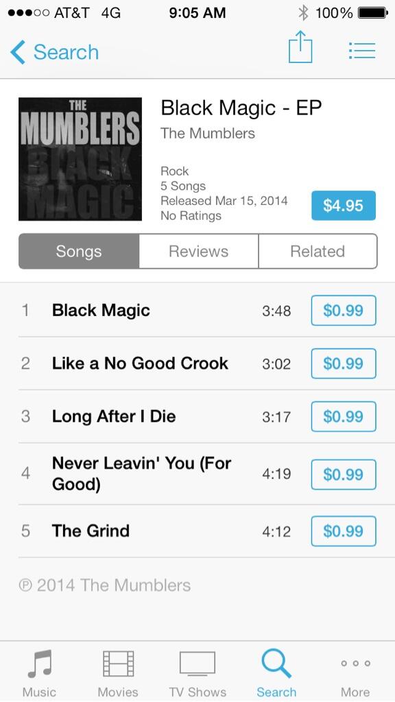 JakeAbelOnline's tweet photo. iTunes lovers, Black Magic is also available there now! #getit RT @The_Mumblers Now on iTunes!! http://t.co/3AAZOT1qNG