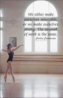 NewGenDVC's tweet image. "We either make ourselves miserable, or we make ourselves strong. The amount of work is the same." #dance