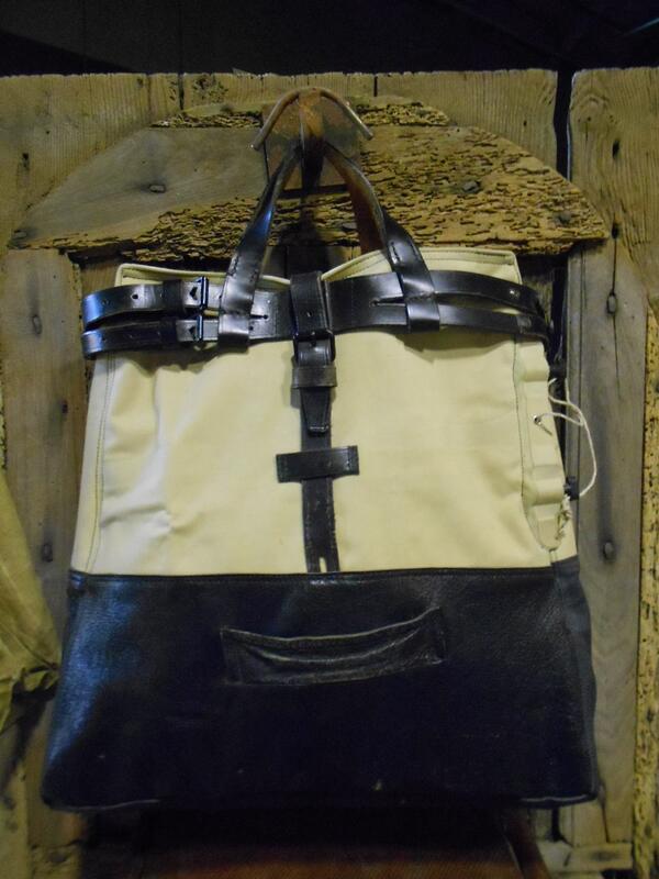 Uniquejunk's tweet image. go #nautical with #vintage #handmade #italiandesign "Alcatraz" #handbags made from 1950's Italian navy lifeboats!