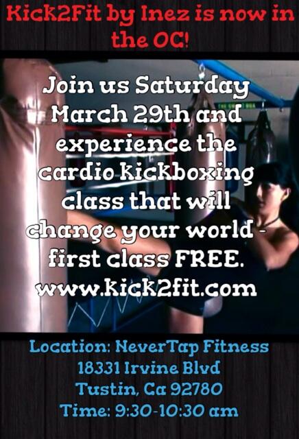 Kick2Fit's tweet image. Kick2Fit is now in the O.C.!!! Please come out this Sat 29th 930am - it's gonna be an ass kickin rock n'roll time