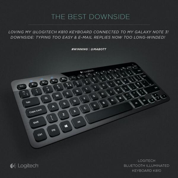 Logitech What S The Downside Of The Logitech Bluetooth Illuminated Keyboard K810 Http T Co G48bkbului Twitter