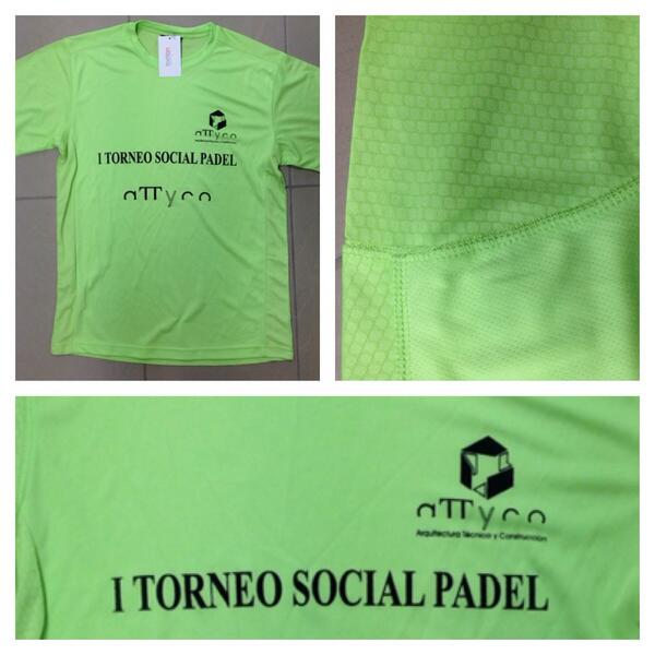 TextilON's tweet photo. Camiseta técnicas con nueva tejido extratranspirable y más ligeras para I torneo social @AttycoSevilla . #serigrafia http://t.co/G2nJ1muV2M