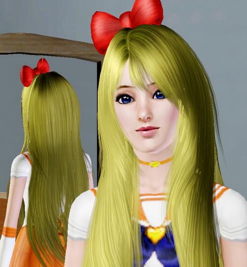 simlover712's tweet image. I just had to make a sailor moon person on the Sims