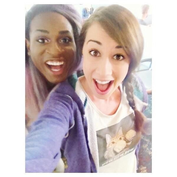 Look who I found at the airport!!! My love <a href="/milesjai/">Miles Jai</a>!!! 👑💅😊👯 instagram.com/p/l-rO2lsGR5/