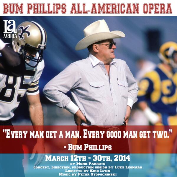 LaMaMaETC's tweet photo. Last week to see #BumPhillipsOpera - Click here for tix: http://t.co/4JiYPdE2RO http://t.co/UO6JxjPzKj