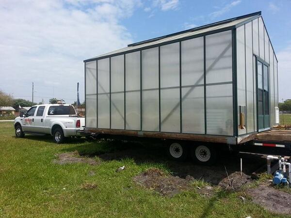 EFSCEC's tweet image. The greenhouse is in motion, moving too it's new location.
Can you say #excited?