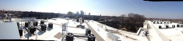 ThatInspector's tweet image. View from afternoon inspection rooftop in Short North.